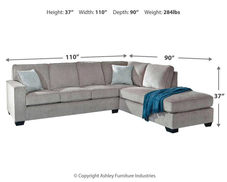 Altari Sleeper Sectional with Chaise - Clarks Hardware - Iowa