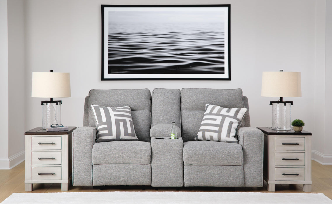 Biscoe Power Reclining Loveseat - Clarks Hardware - Iowa