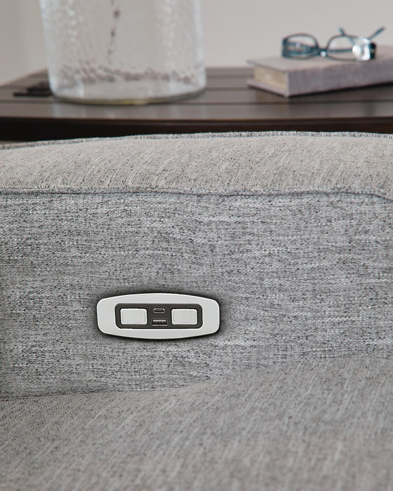 Biscoe Power Reclining Loveseat - Clarks Hardware - Iowa