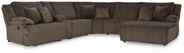 Top Tier Reclining Sectional with Chaise - Clarks Hardware - Iowa