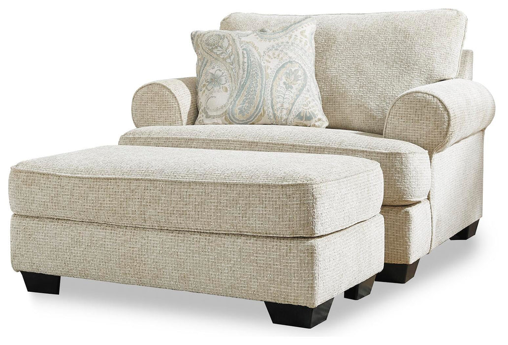 Monaghan Oversized Chair and Ottoman - Clarks Hardware - Iowa