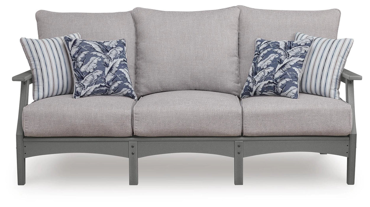 Lone View Bay Outdoor Sofa with Cushion