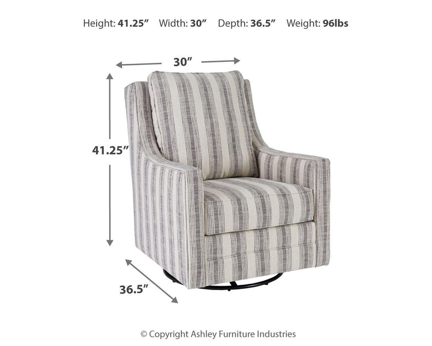 Kambria Swivel Glider Accent Chair - Clarks Hardware - Iowa