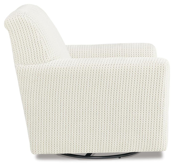 Herstow Swivel Glider Accent Chair - Clarks Hardware - Iowa