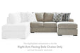 Calnita Sectional with Chaise - Clarks Hardware - Iowa
