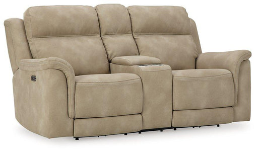 Next-Gen DuraPella Power Reclining Loveseat with Console - Clarks Hardware - Iowa