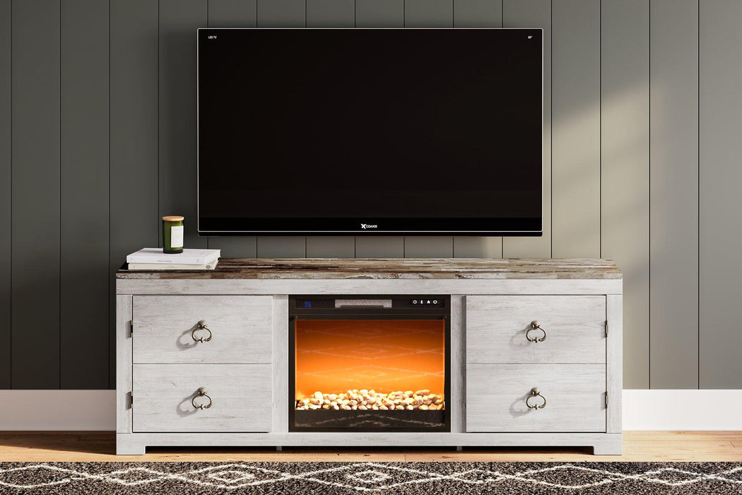 Willowton TV Stand with Electric Fireplace