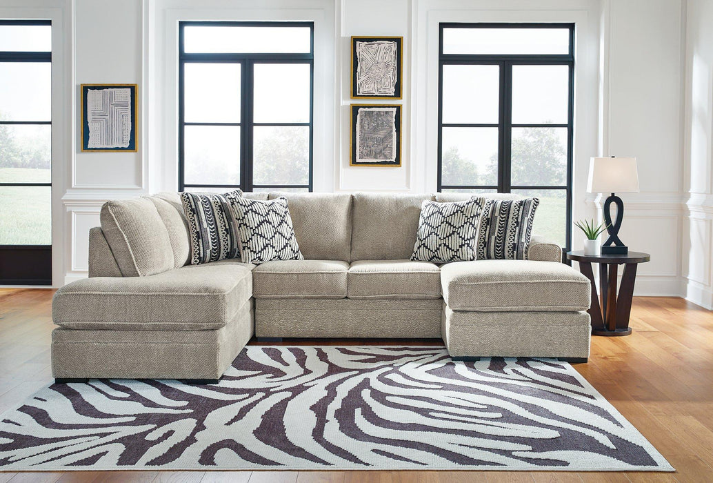 Calnita Sectional with Chaise - Clarks Hardware - Iowa