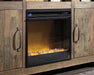 Wildenauer 76" TV Stand with Electric Fireplace - Clarks Hardware - Iowa