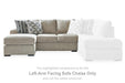 Calnita Sectional with Chaise - Clarks Hardware - Iowa