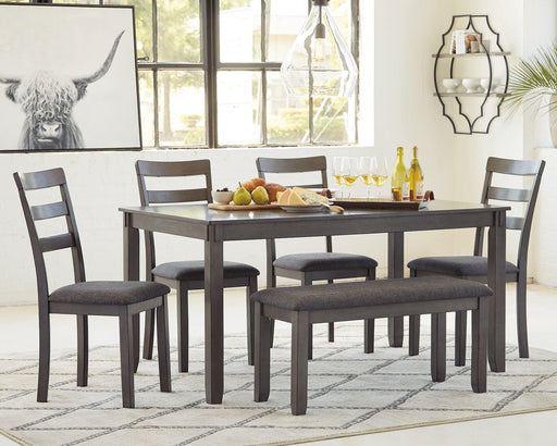 Bridson Dining Table and Chairs with Bench (Set of 6) - Clarks Hardware - Iowa