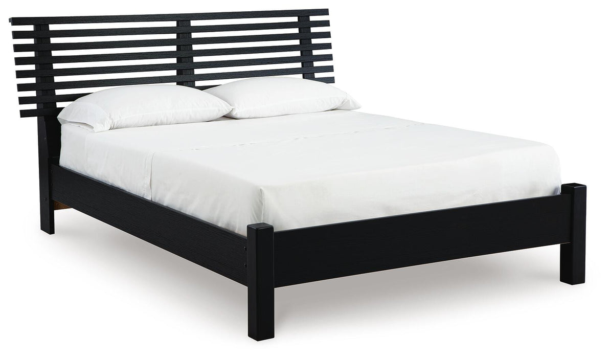 Danziar Queen Slat Bed - Clarks Hardware - Iowa