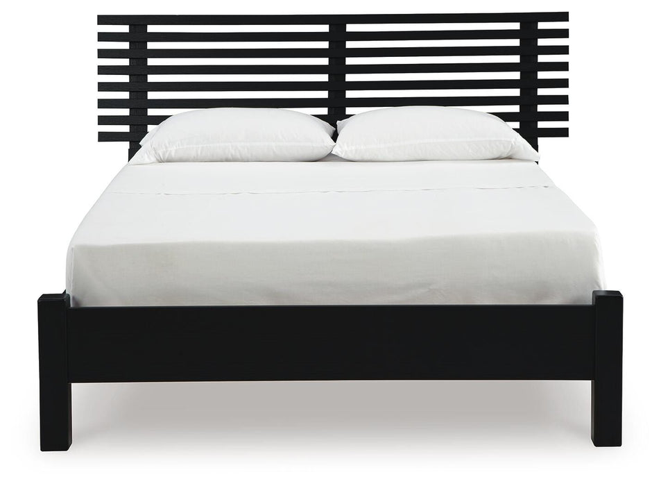 Danziar Queen Slat Bed - Clarks Hardware - Iowa