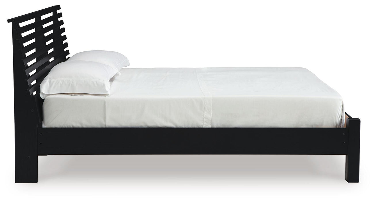 Danziar Queen Slat Bed - Clarks Hardware - Iowa