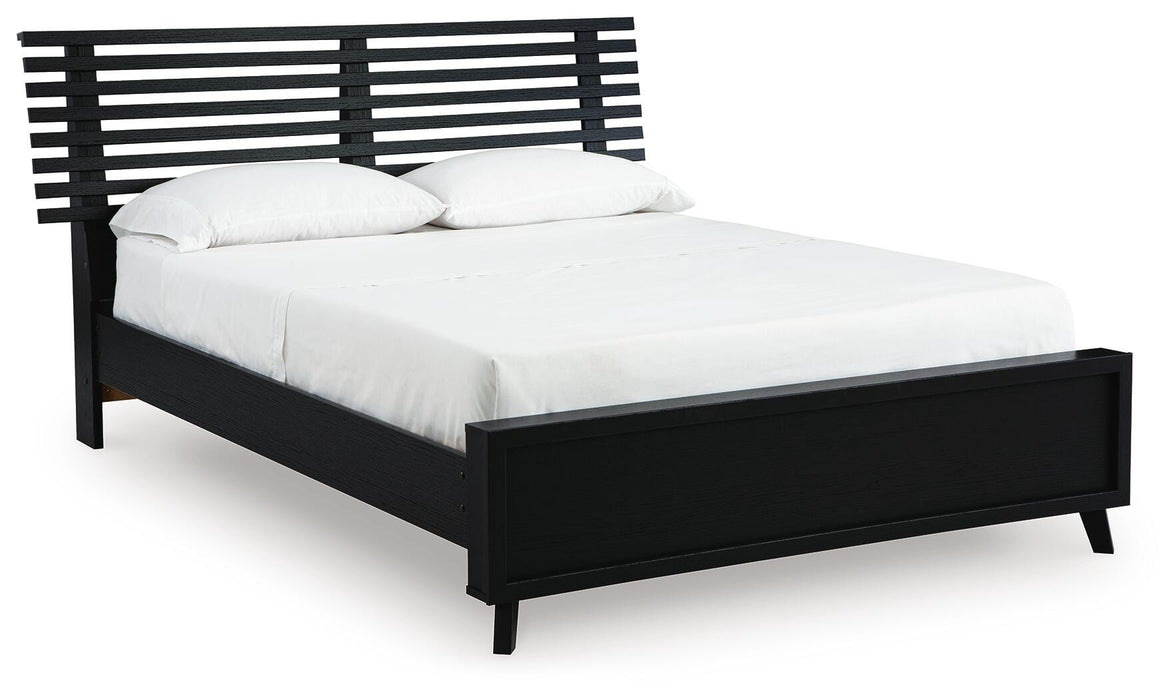 Danziar Queen Slat Bed - Clarks Hardware - Iowa