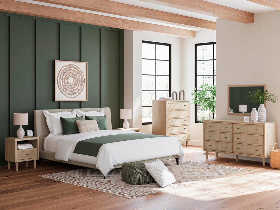 Cielden Upholstered Bed with Roll Slats - Clarks Hardware - Iowa