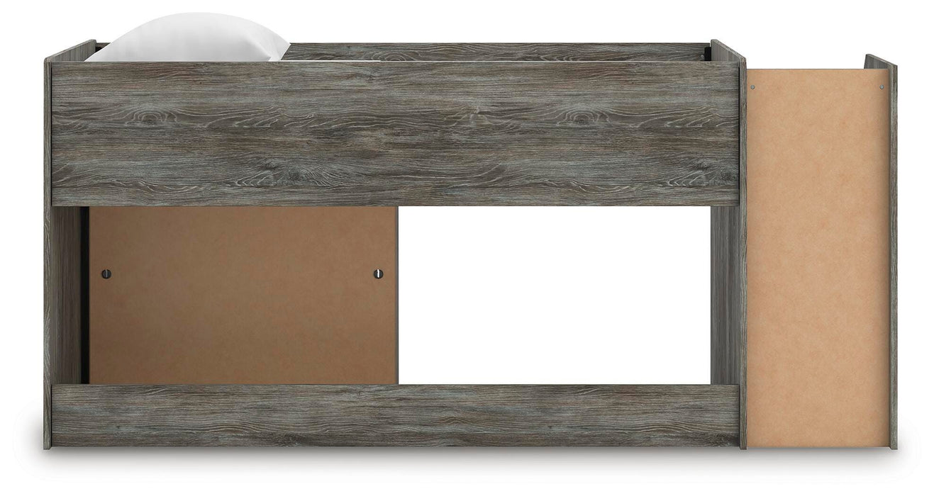 Frandern Loft Bed with Bookcase Storage - Clarks Hardware - Iowa