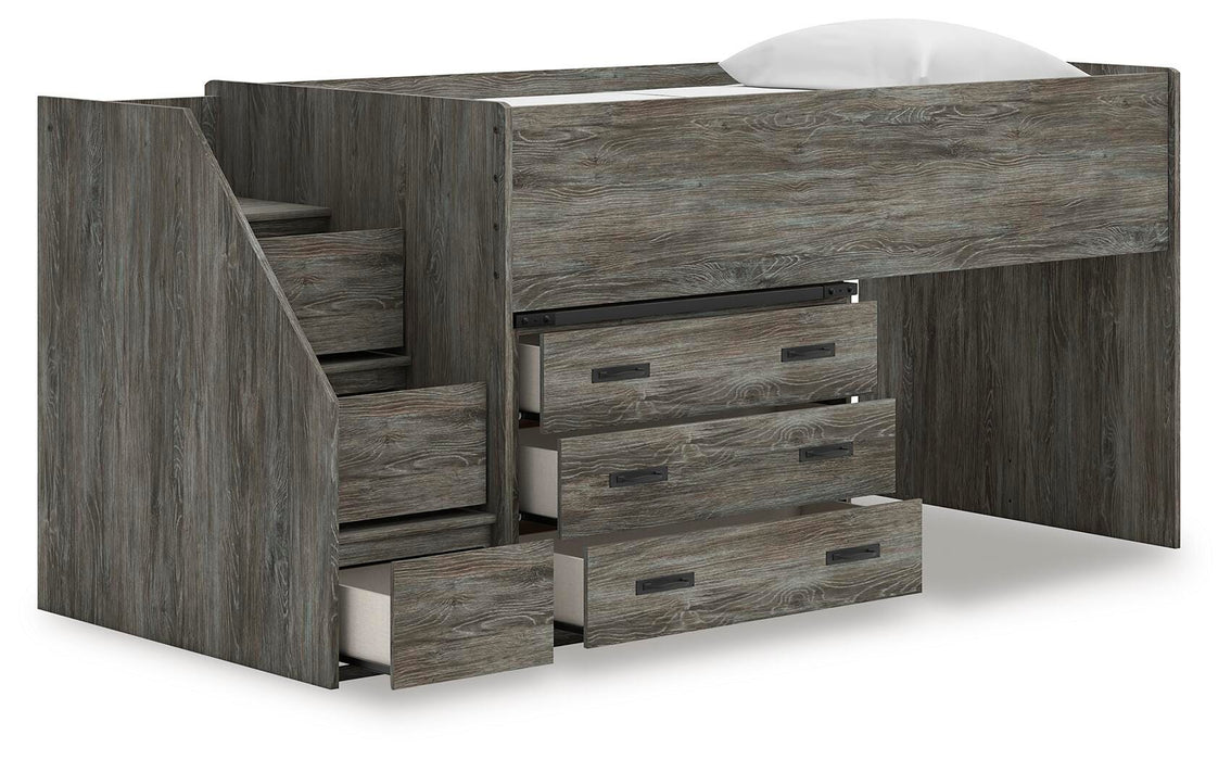 Frandern Loft Bed with Drawer Storage - Clarks Hardware - Iowa
