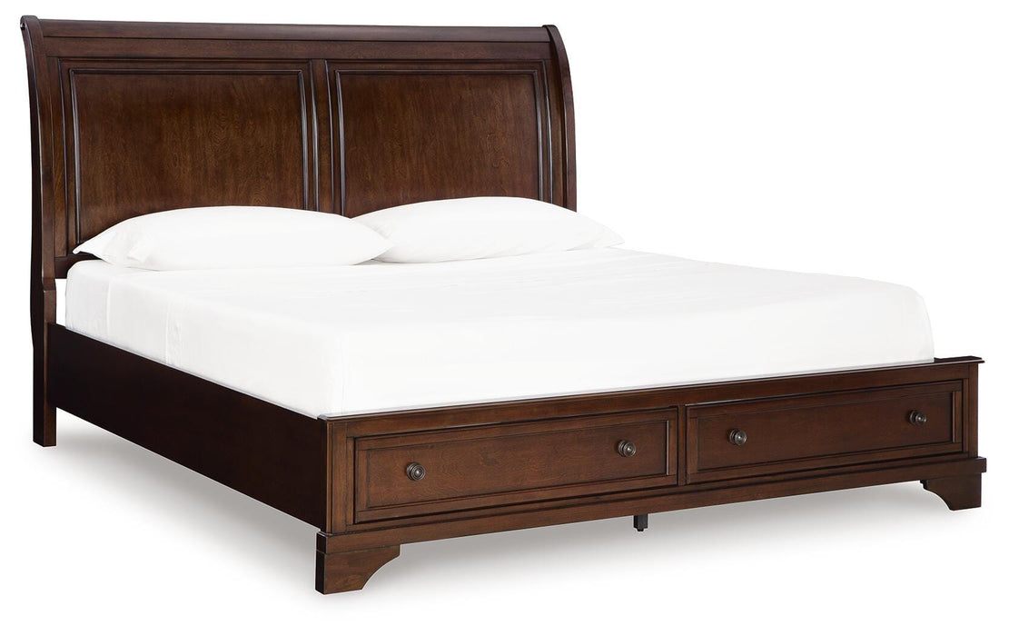 Trellington Sleigh Storage Bed - Clarks Hardware - Iowa