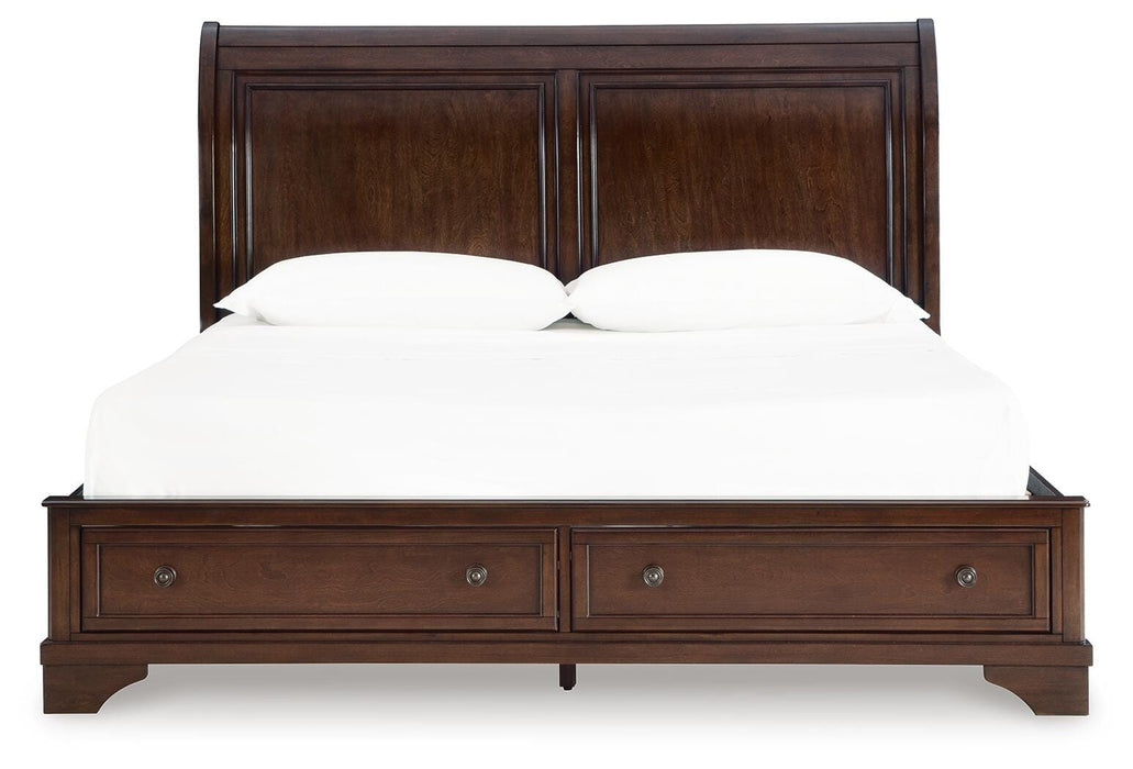 Trellington Sleigh Storage Bed - Clarks Hardware - Iowa