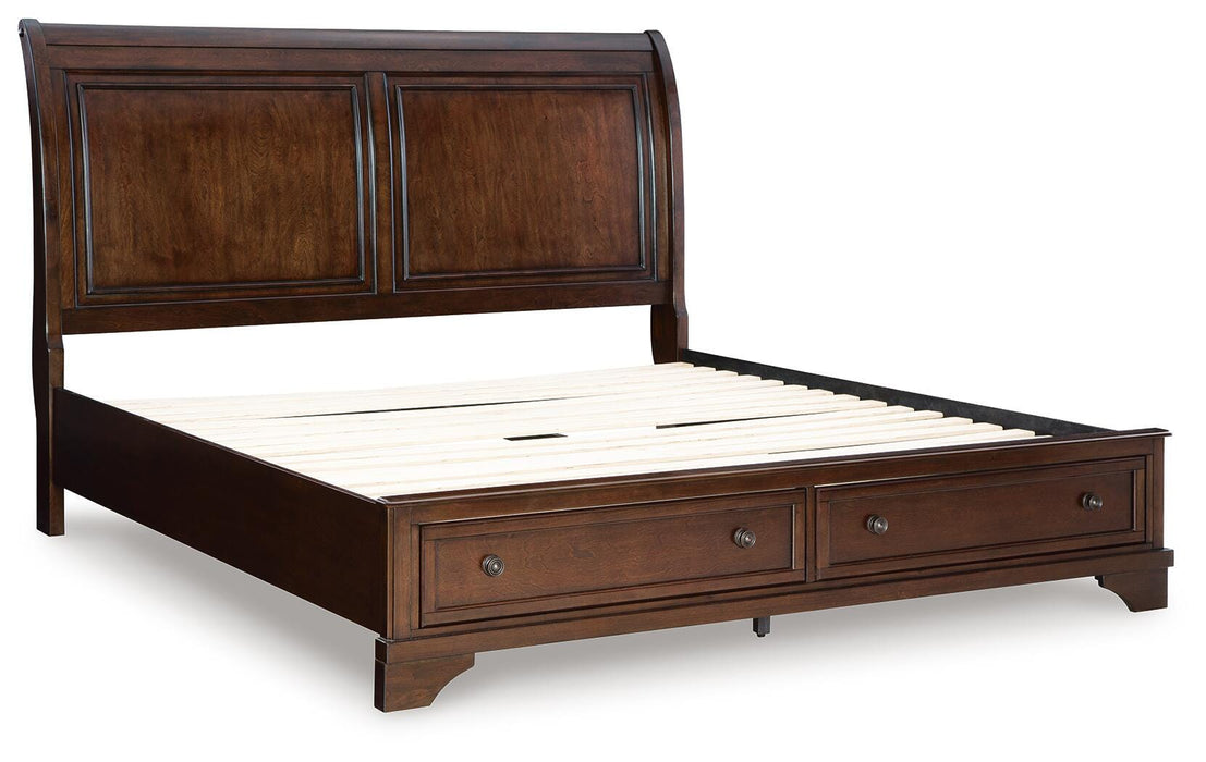 Trellington Sleigh Storage Bed - Clarks Hardware - Iowa