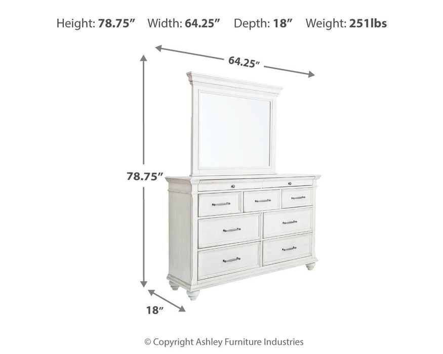 Kanwyn Dresser and Mirror - Clarks Hardware - Iowa