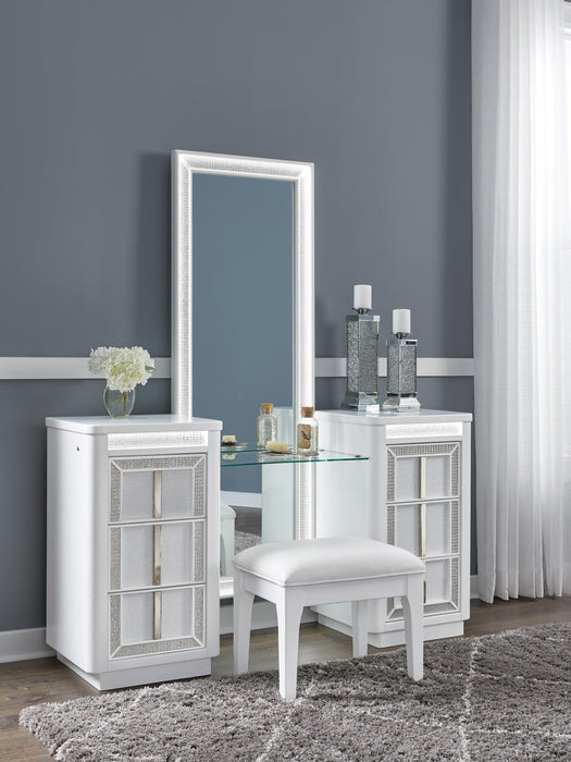 Chalanna Vanity with Mirror - Clarks Hardware - Iowa