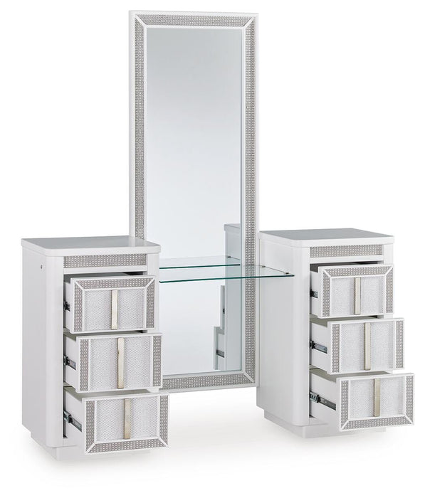 Chalanna Vanity with Mirror - Clarks Hardware - Iowa
