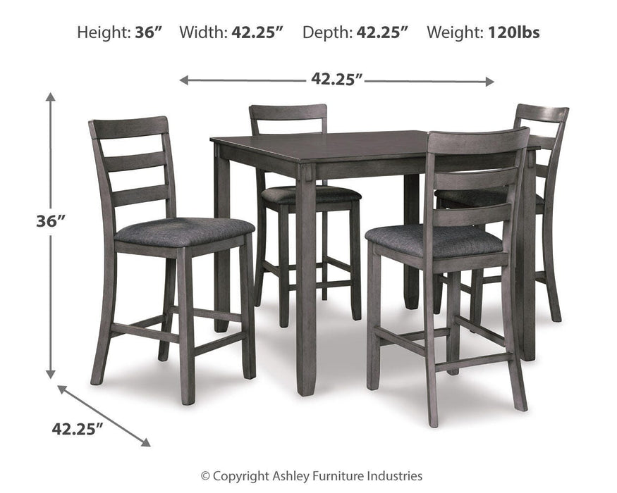 Bridson Counter Height Dining Table and Bar Stools (Set of 5) - Clarks Hardware - Iowa