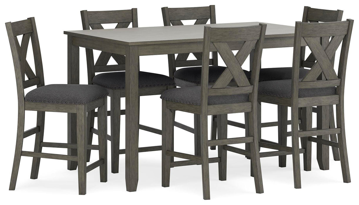 Caitbrook Counter Height Dining Table and Bar Stools (Set of 7) - Clarks Hardware - Iowa