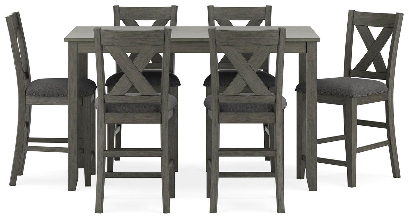 Caitbrook Counter Height Dining Table and Bar Stools (Set of 7) - Clarks Hardware - Iowa