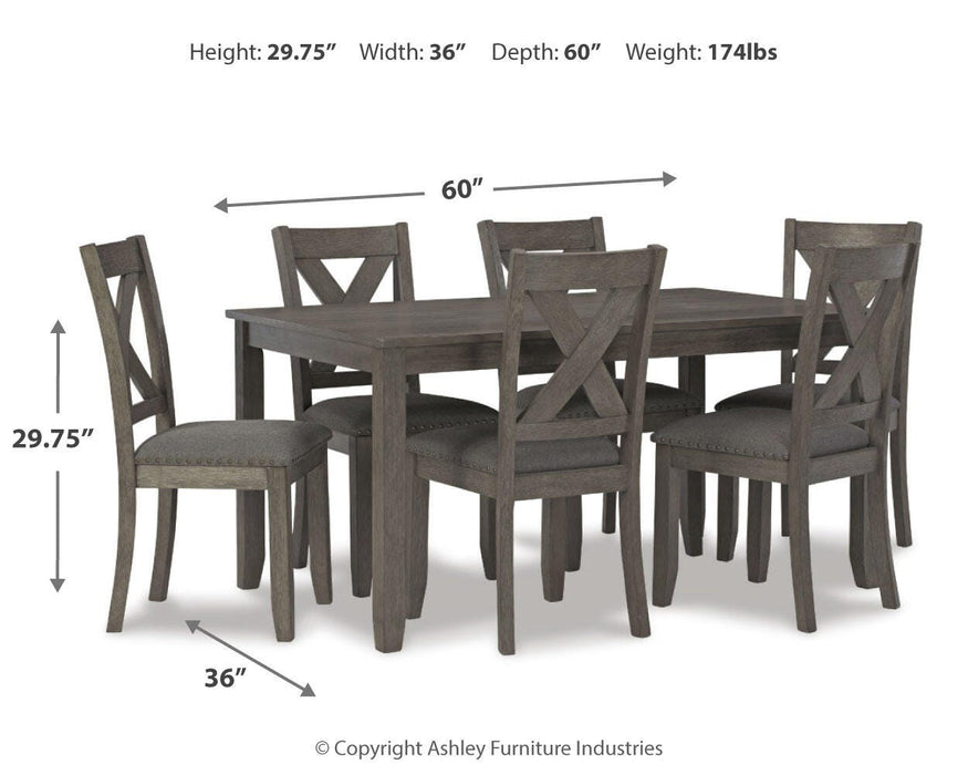 Caitbrook Dining Table and Chairs (Set of 7) - Clarks Hardware - Iowa