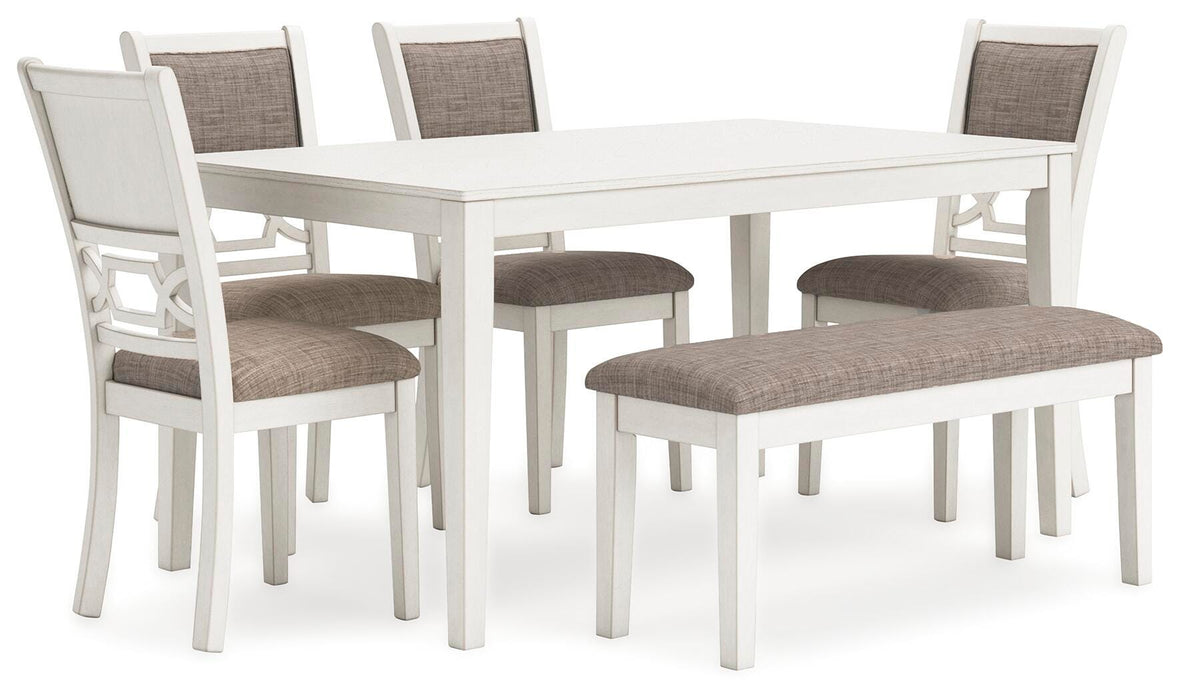 Erinberg Dining Table and 4 Chairs and Bench (Set of 6) - Clarks Hardware - Iowa