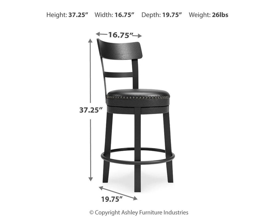 Valebeck Counter Height Bar Stool - Clarks Hardware - Iowa