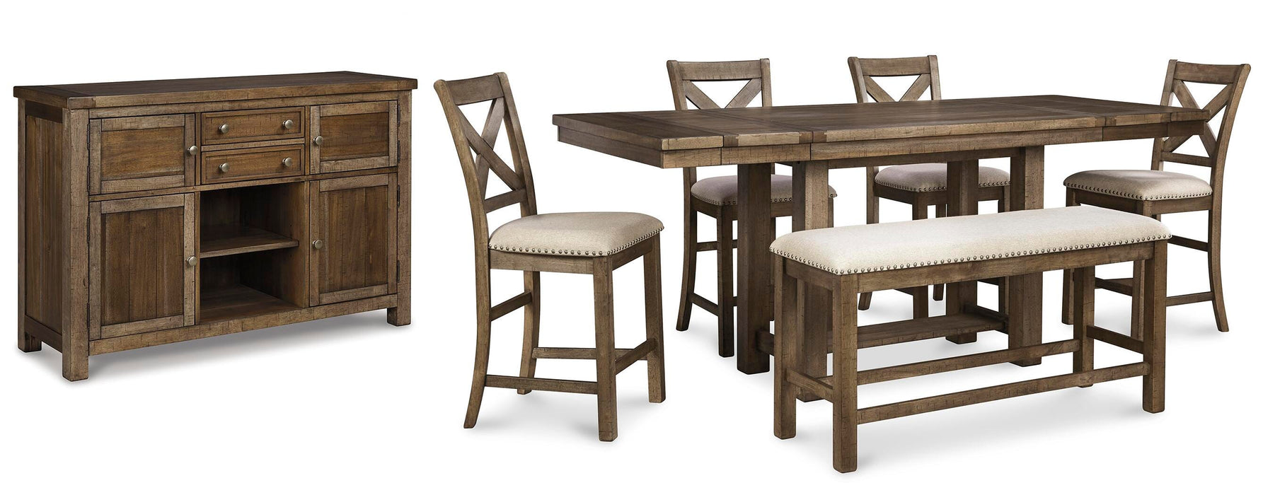 Moriville Counter Height Dining Set - Clarks Hardware - Iowa