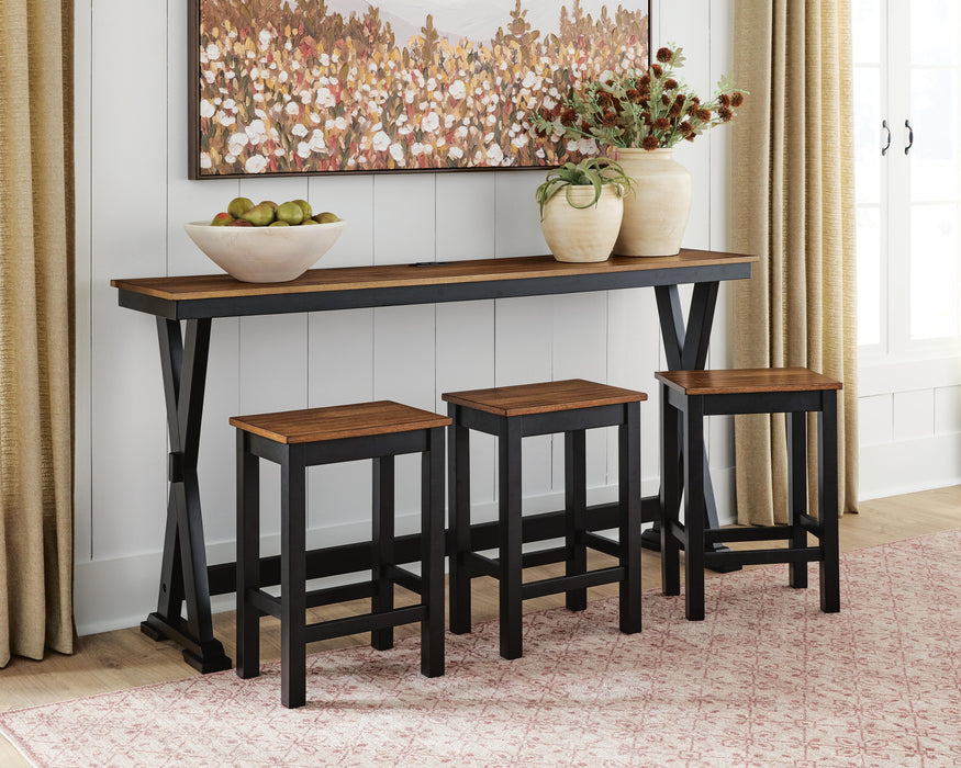 Wildenauer Counter Height Dining Table and 3 Barstools Set - Clarks Hardware - Iowa