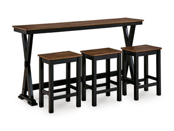 Wildenauer Counter Height Dining Table and 3 Barstools Set - Clarks Hardware - Iowa