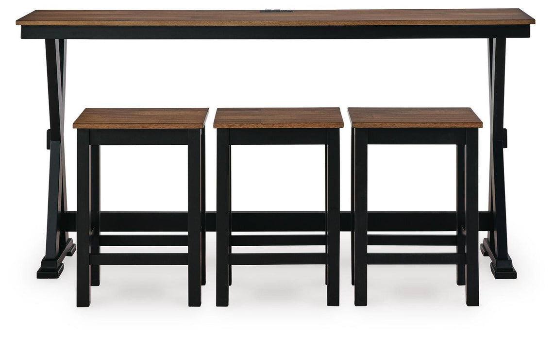 Wildenauer Counter Height Dining Table and 3 Barstools Set - Clarks Hardware - Iowa