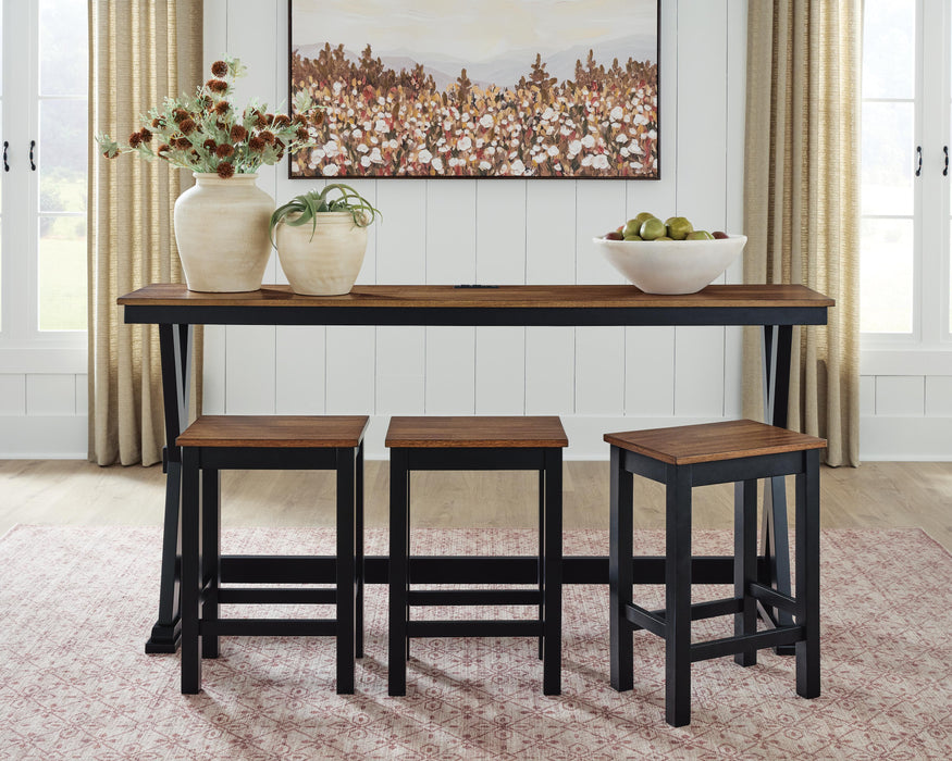 Wildenauer Counter Height Dining Table and 3 Barstools Set - Clarks Hardware - Iowa