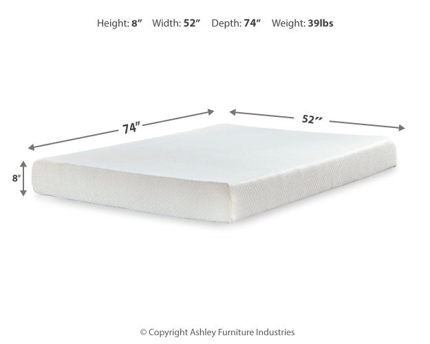 Chime 8 Inch Memory Foam Mattress in a Box - Clarks Hardware - Iowa