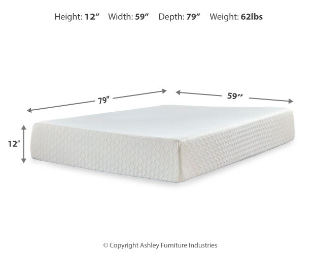 Chime 12 Inch Memory Foam Mattress in a Box - Clarks Hardware - Iowa