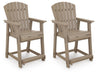 Sandy Dune Outdoor Counter Height Bar Stool (Set of 2) - Clarks Hardware - Iowa
