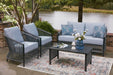 Bodega Island Outdoor Love/Chairs/Table Set (Set of 4) - Clarks Hardware - Iowa