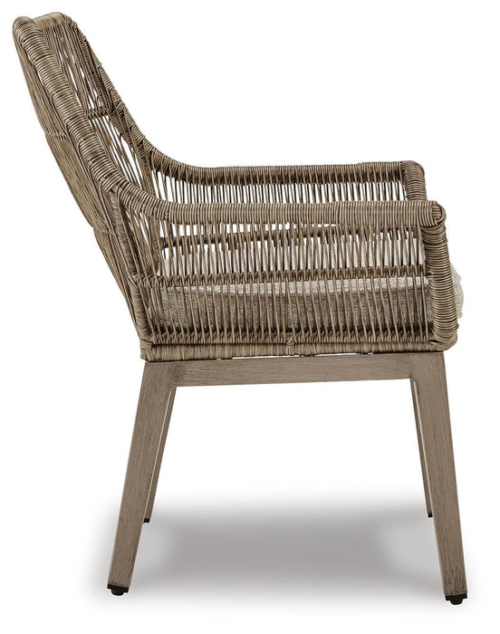 Beach Front Arm Chair with Cushion (Set of 2) - Clarks Hardware - Iowa