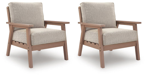 Cliffs Beach Outdoor Lounge Chair with Cushion (Set of 2) - Clarks Hardware - Iowa