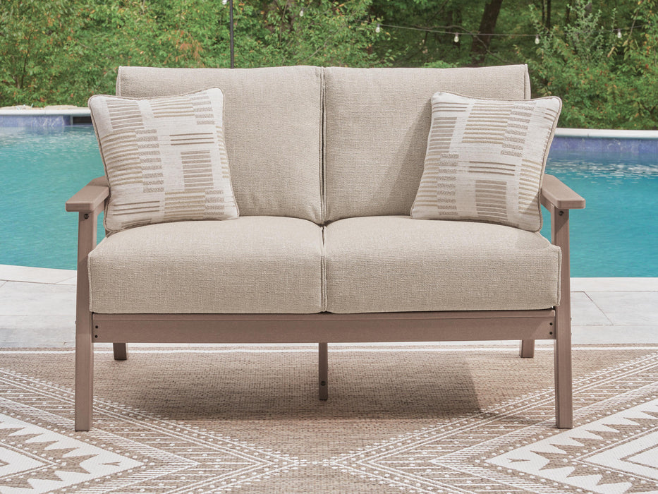 Cliffs Beach Outdoor Loveseat with Cushion - Clarks Hardware - Iowa