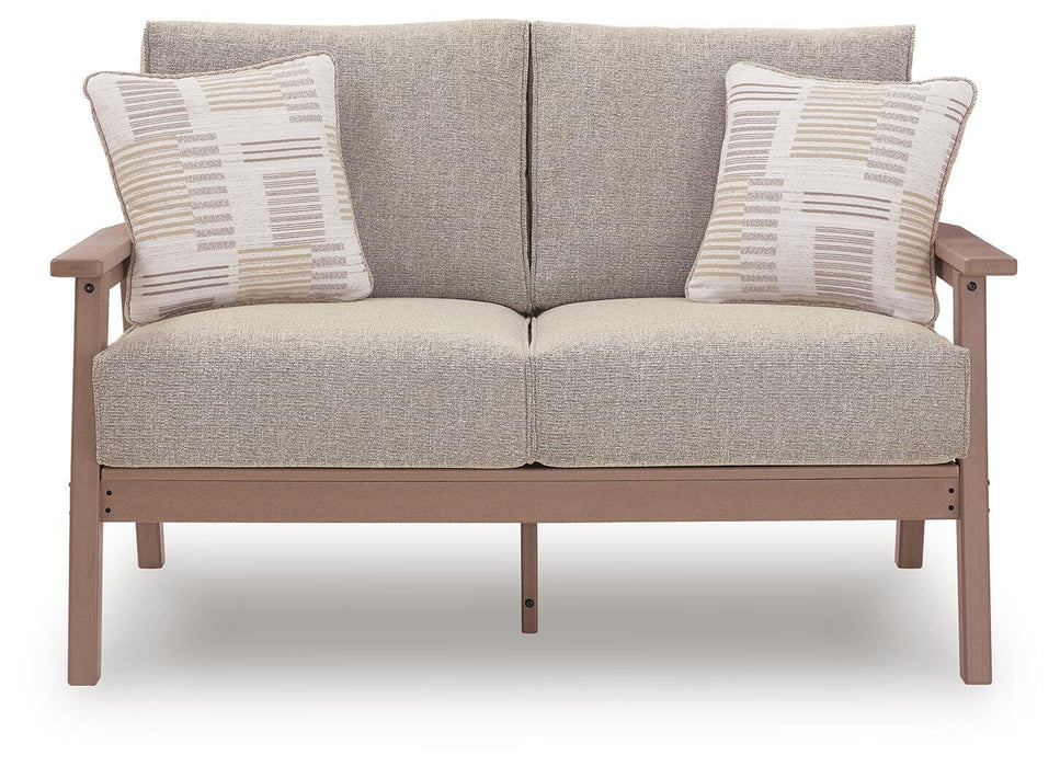 Cliffs Beach Outdoor Loveseat with Cushion - Clarks Hardware - Iowa