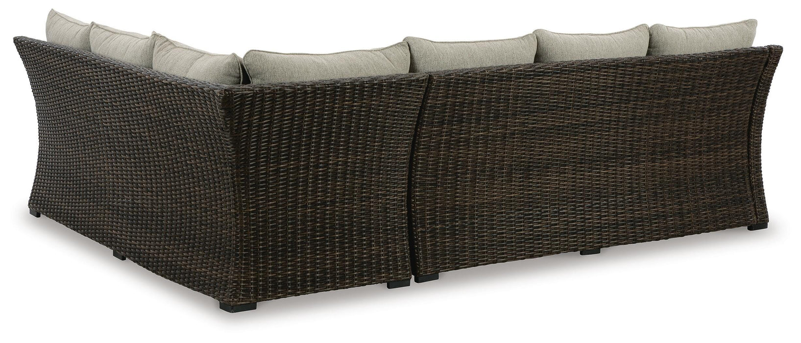 Brook Ranch Outdoor Sofa Sectional/Bench with Cushion (Set of 3) - Clarks Hardware - Iowa