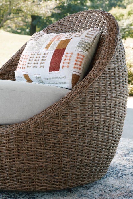 Cardiff Beach Outdoor Loveseat/2 Swivel Chairs (Set of 3) - Clarks Hardware - Iowa