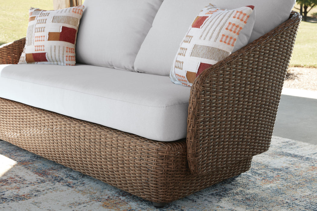 Cardiff Beach Outdoor Loveseat/2 Swivel Chairs (Set of 3) - Clarks Hardware - Iowa